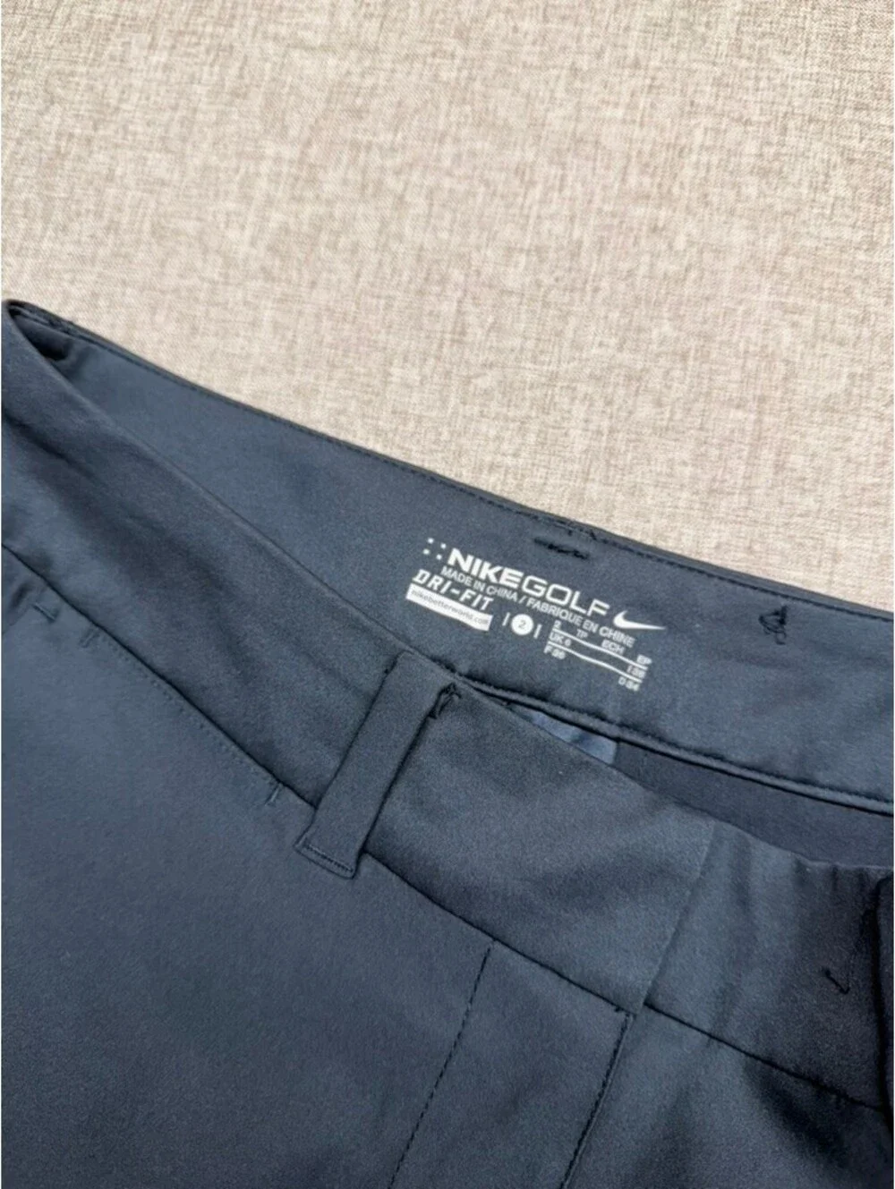 Nike Golf Dri-FIT Womens Pants Size 2 Black Straight Leg Stretch Golf Trousers
